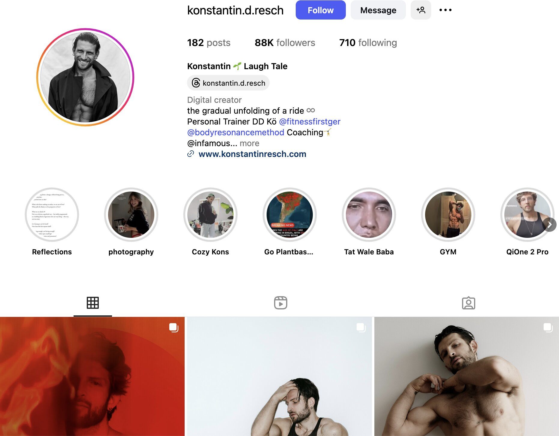 Konstantin Resch Instagram Profile