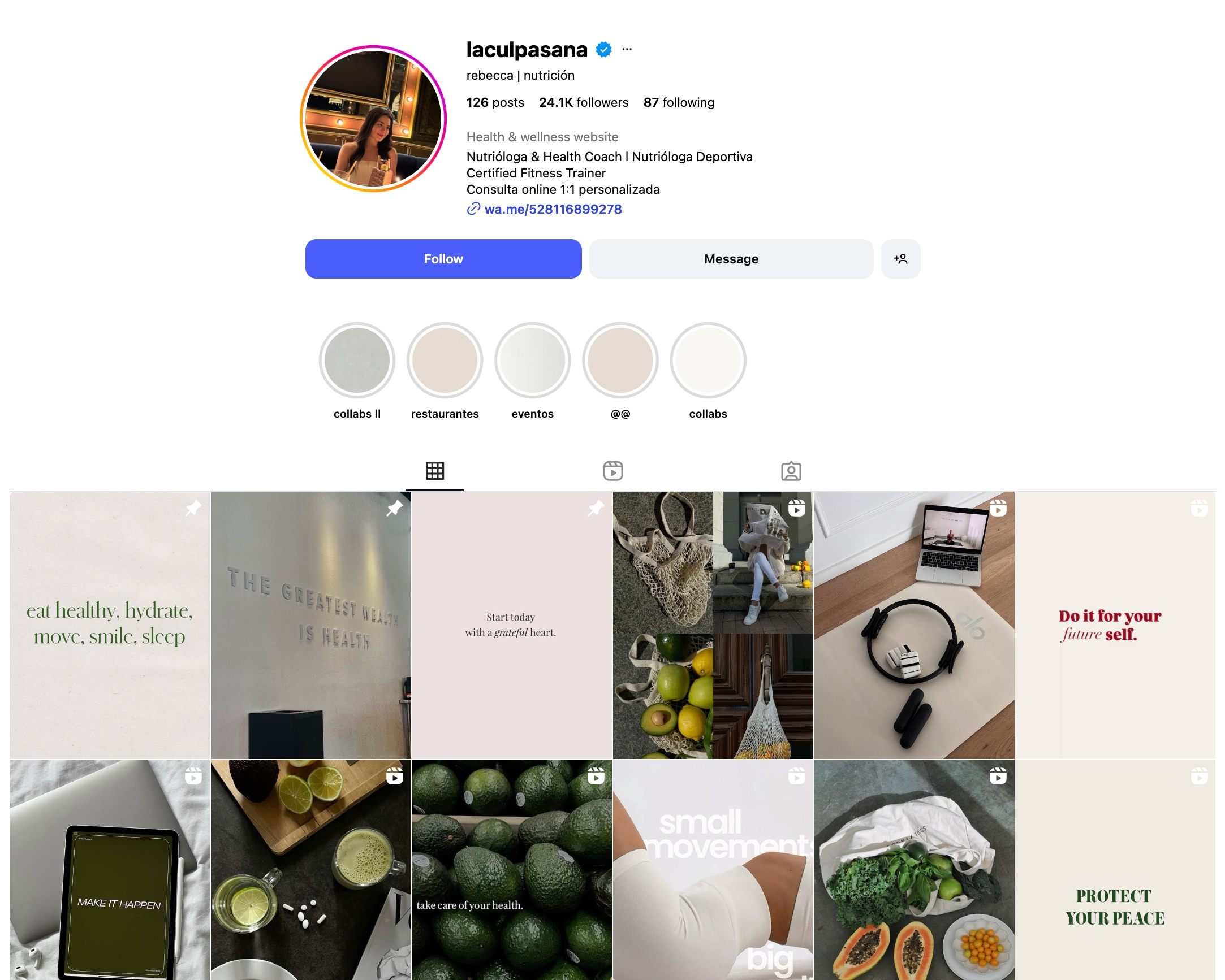 Rebecca Lozoya Instagram Profile
