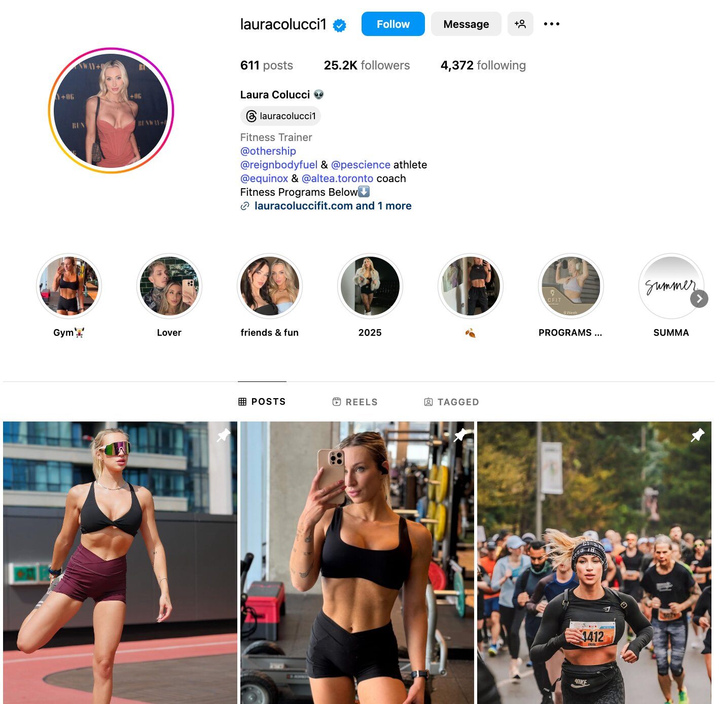 Laura Colucci Instagram Profile