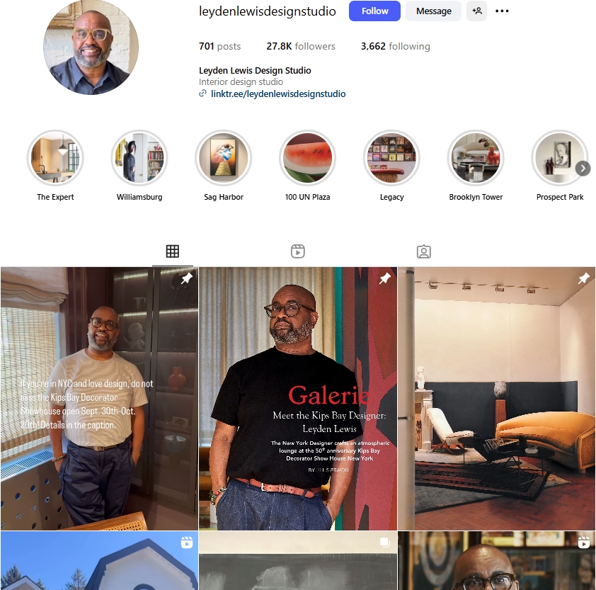 Leyden Lewis Instagram Profile