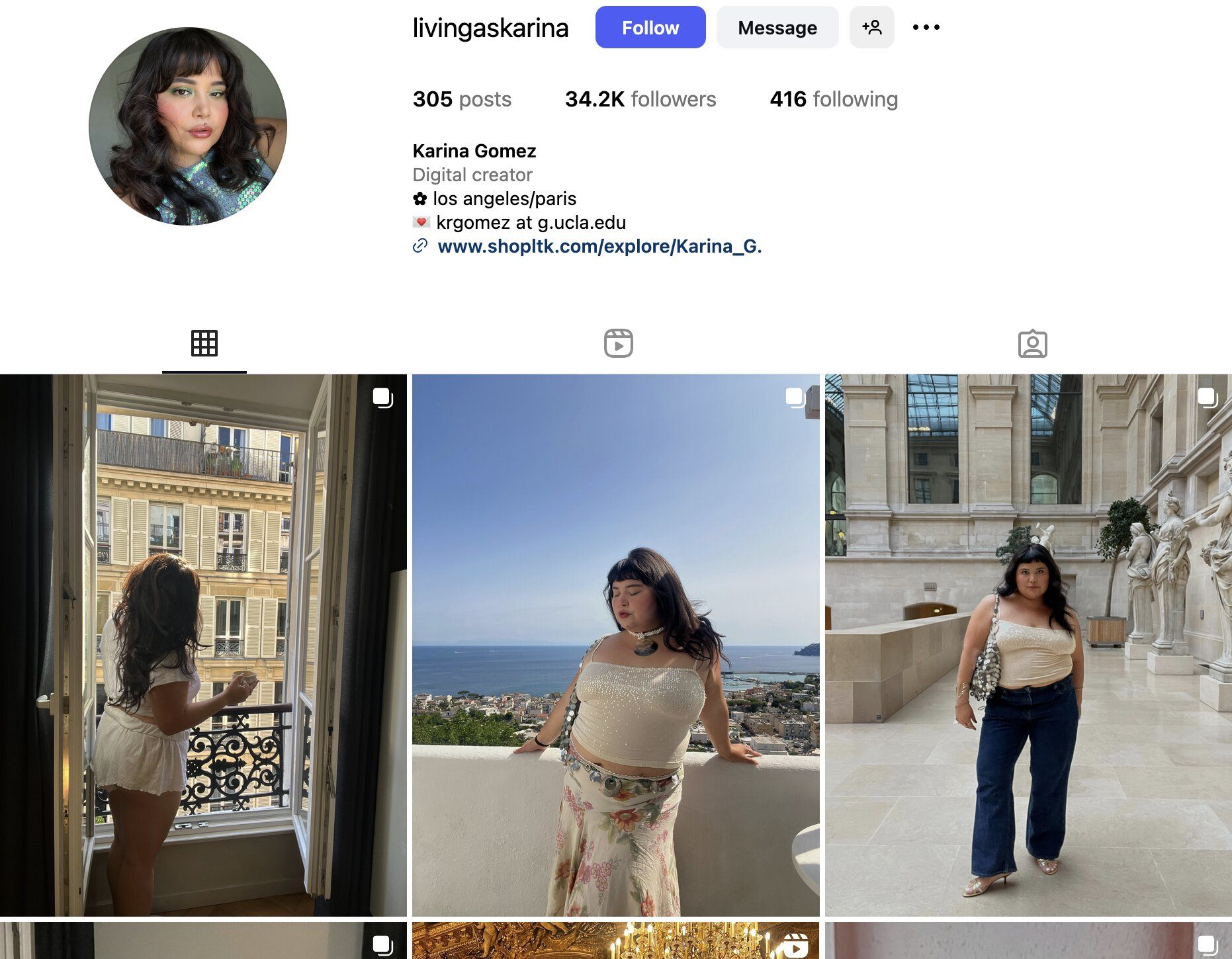 Karina Gomez Instagram Profile