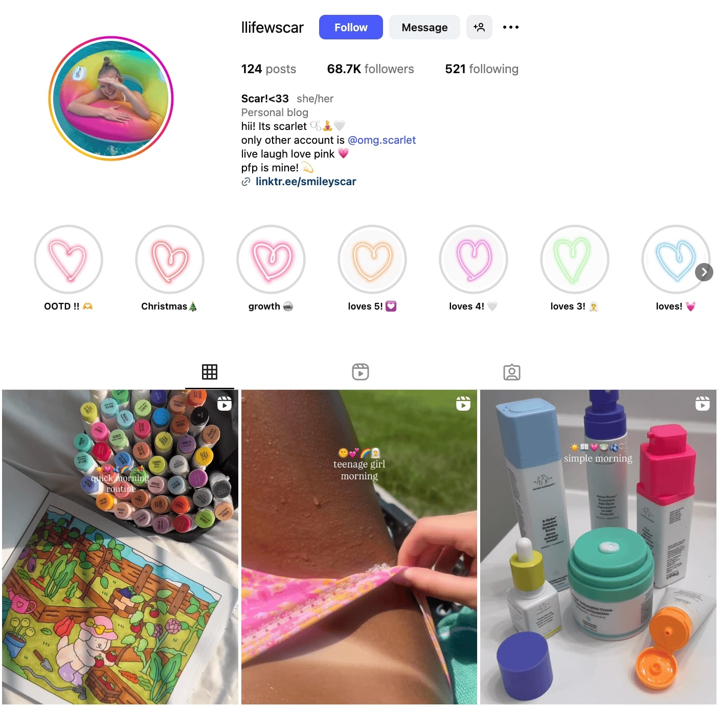 Scarlet Instagram Profile