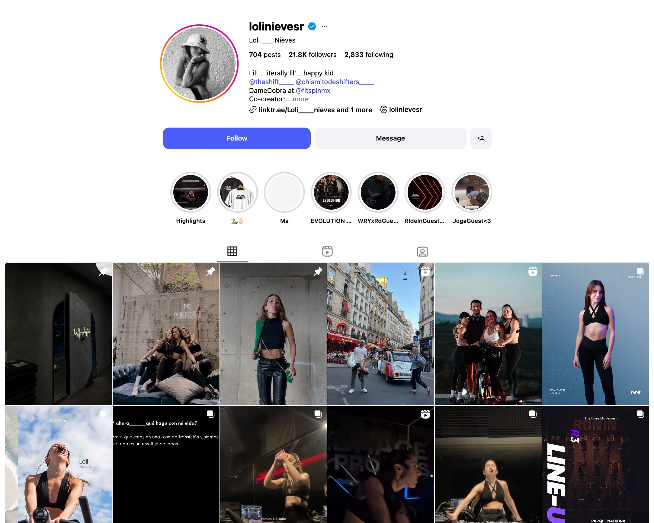 Loli Nieves Instagram Profile