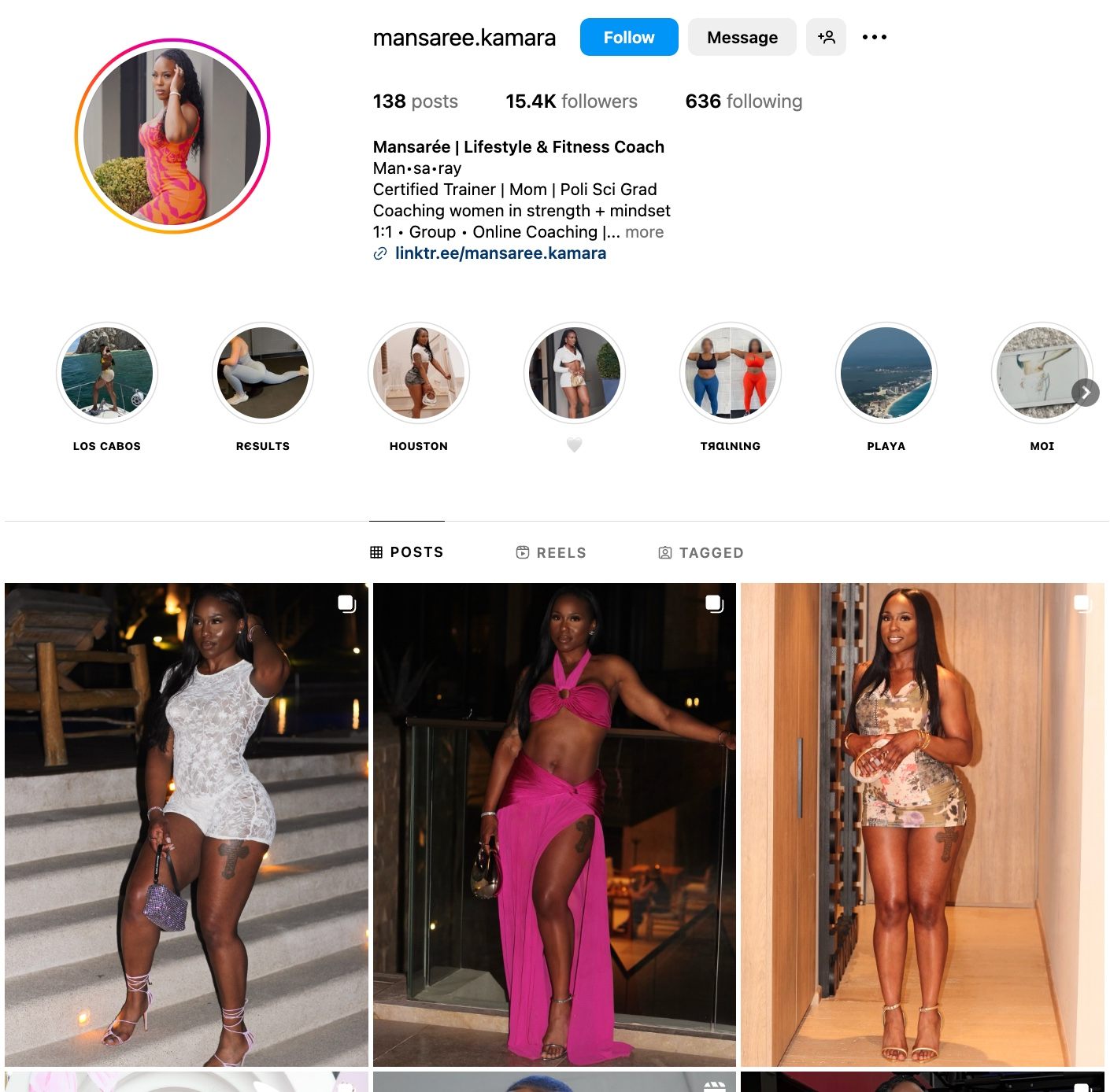 Mansarée Kamara Instagram Profile