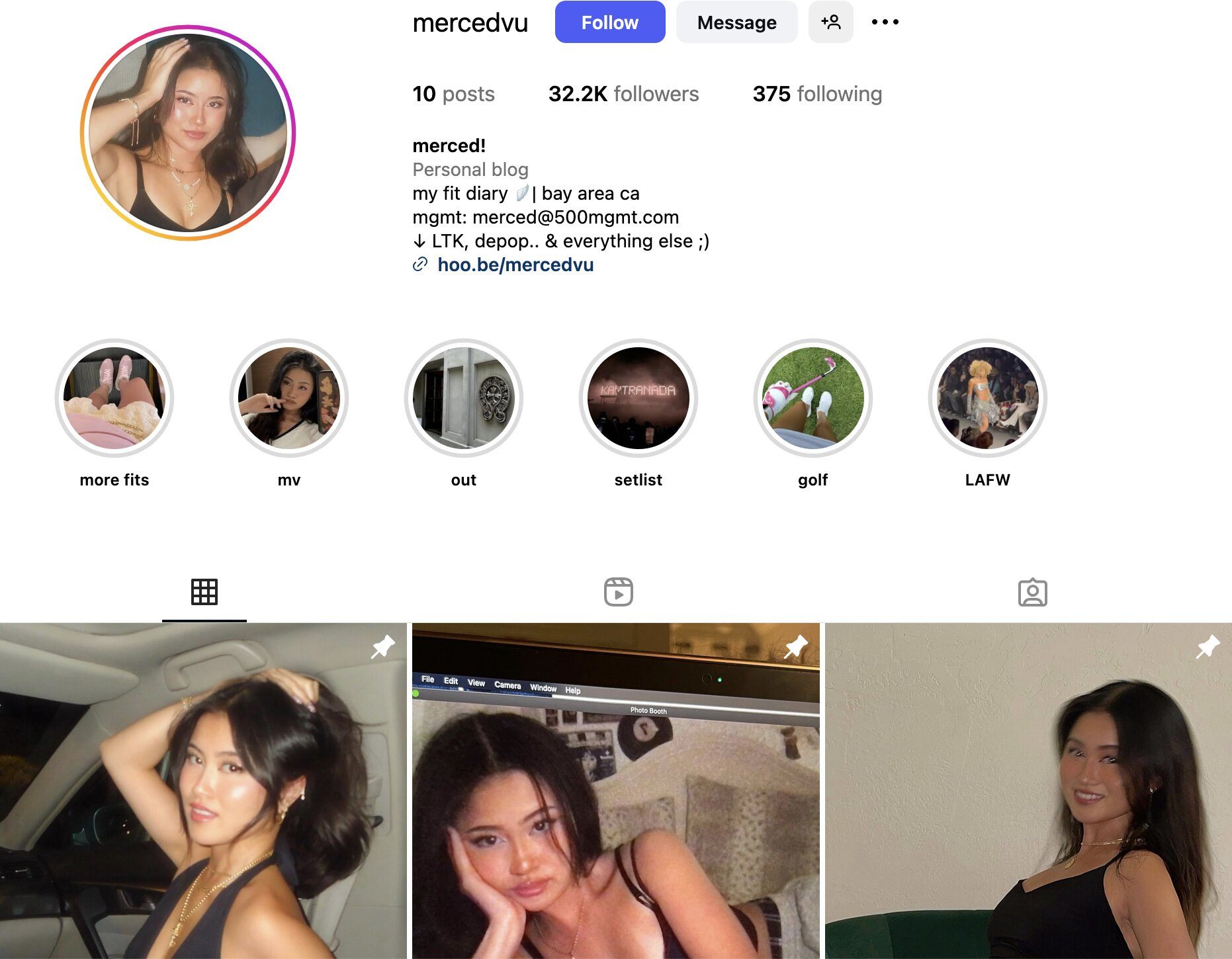 Merced Instagram Profile