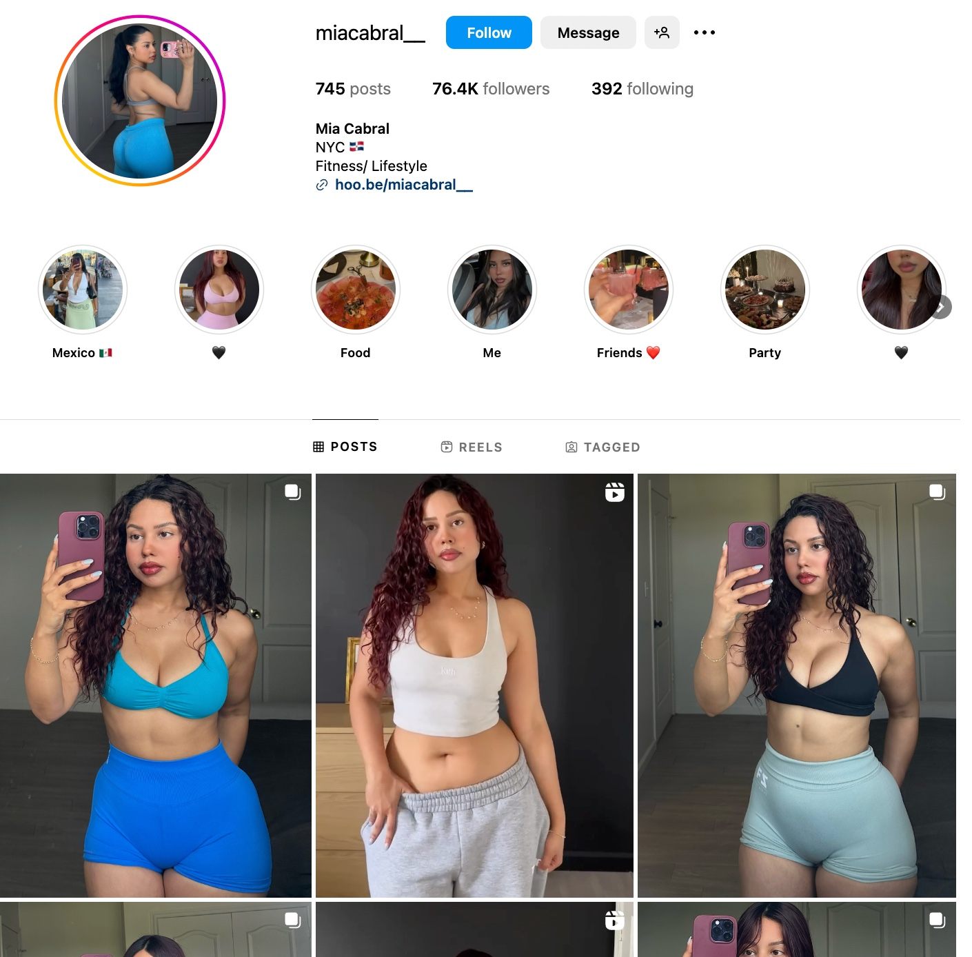 Mia Cabral Instagram Profile