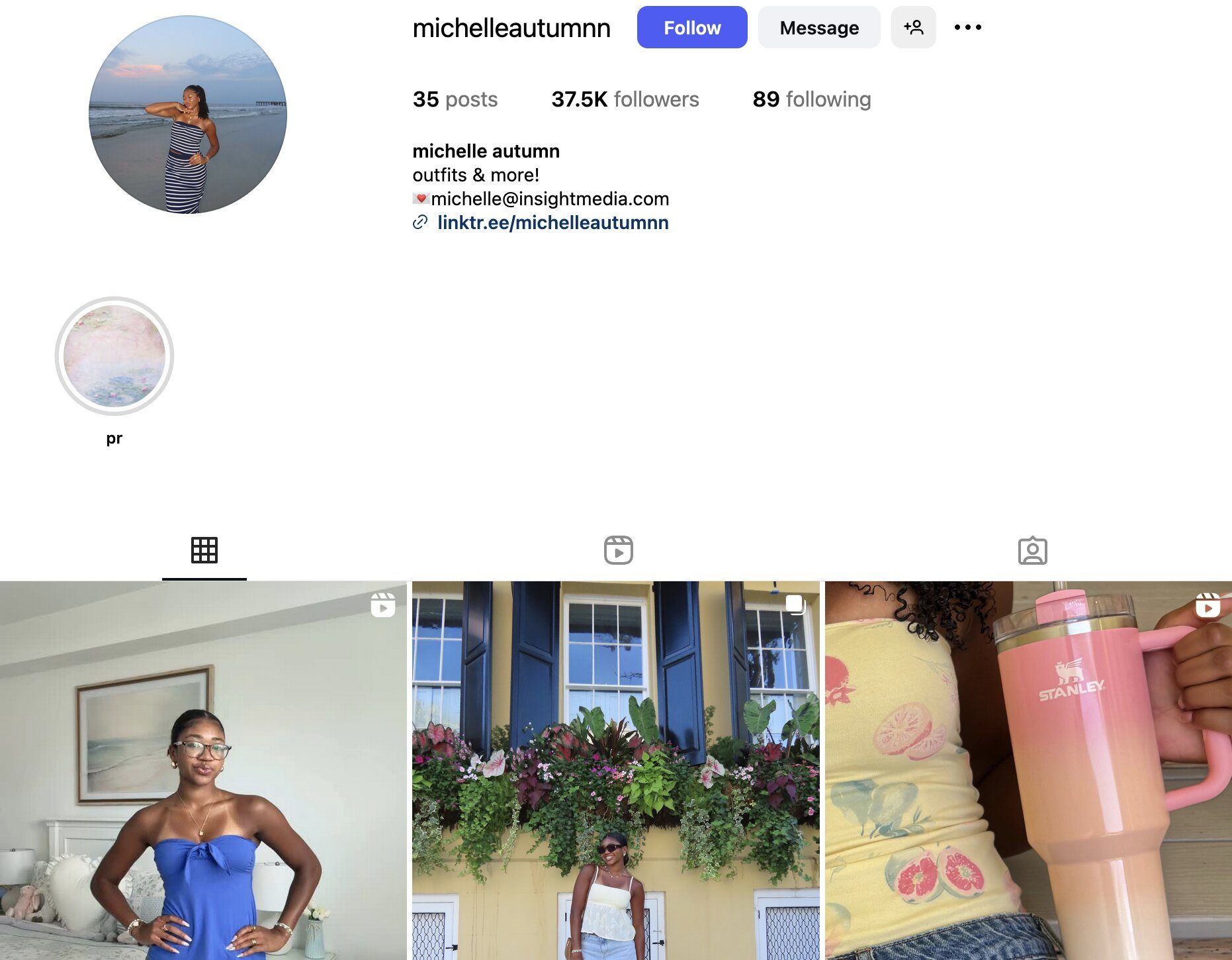 Michelle Autumn Instagram Profile