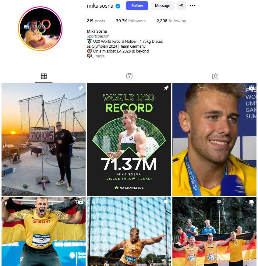 Mika Sosna Instagram Profile
