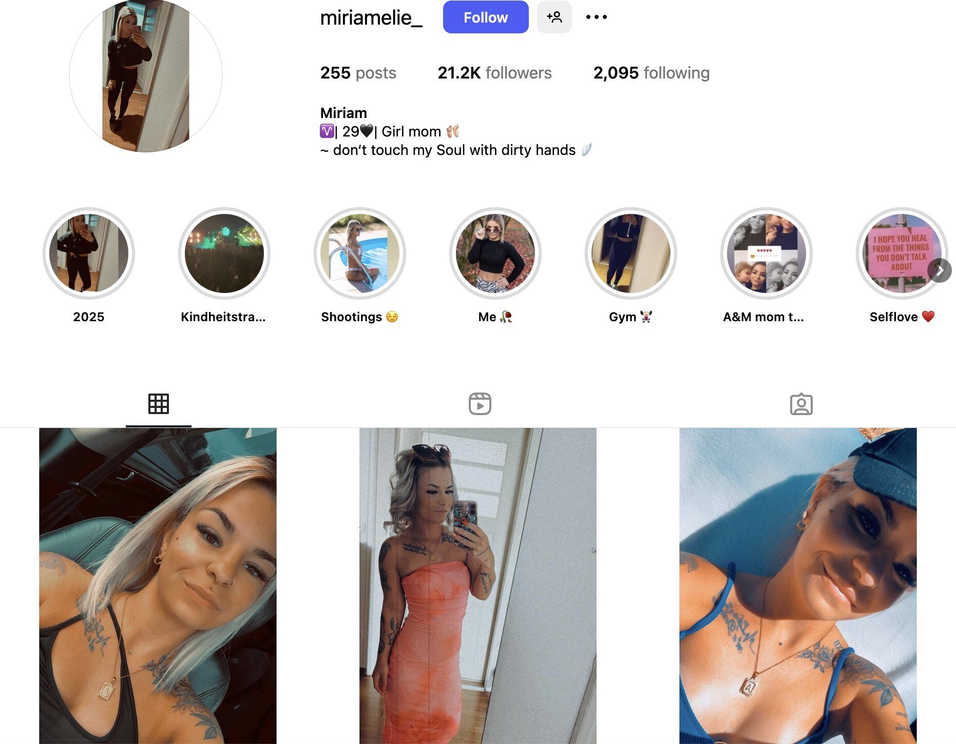 Miriam Instagram Profile