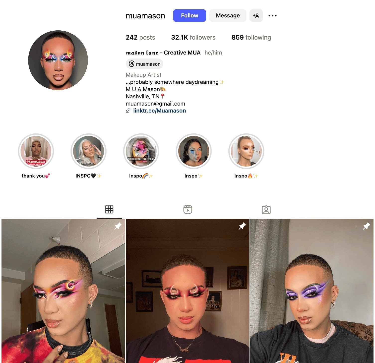 Mason Lane Instagram Profile