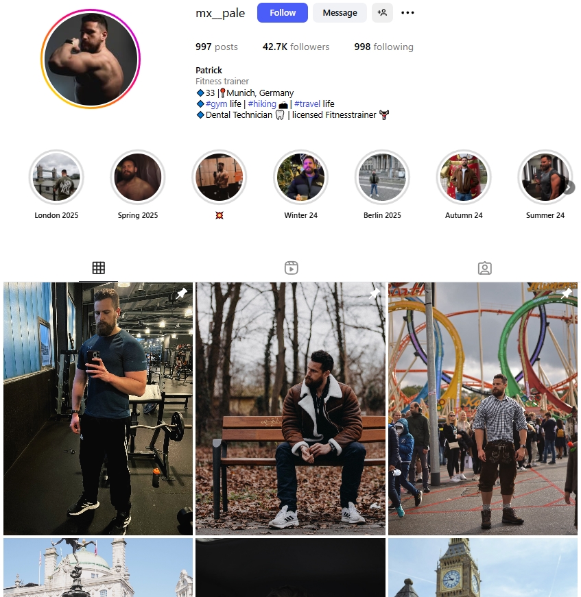 Patrick Instagram Profile