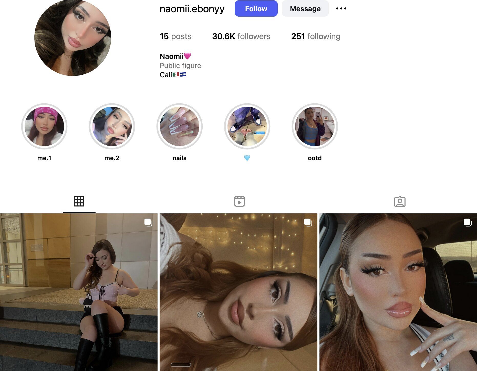 Naomii Instagram Profile