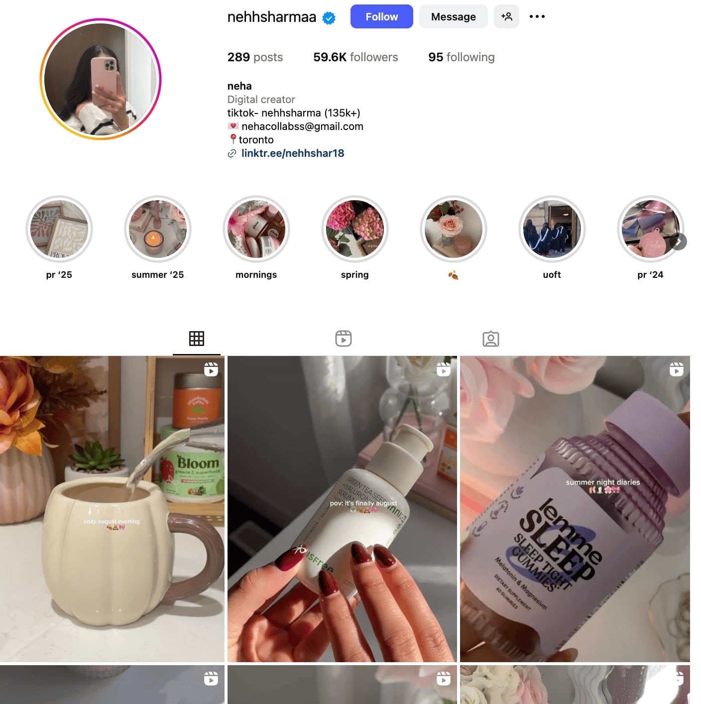 Neha Instagram Profile