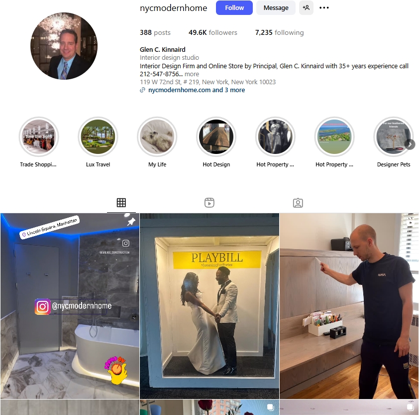 Glen C. Kinnaird Instagram Profile