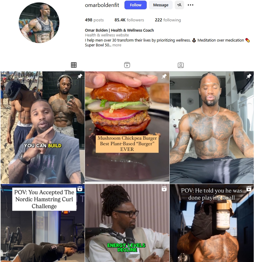 Omar Bolden Instagram Profile