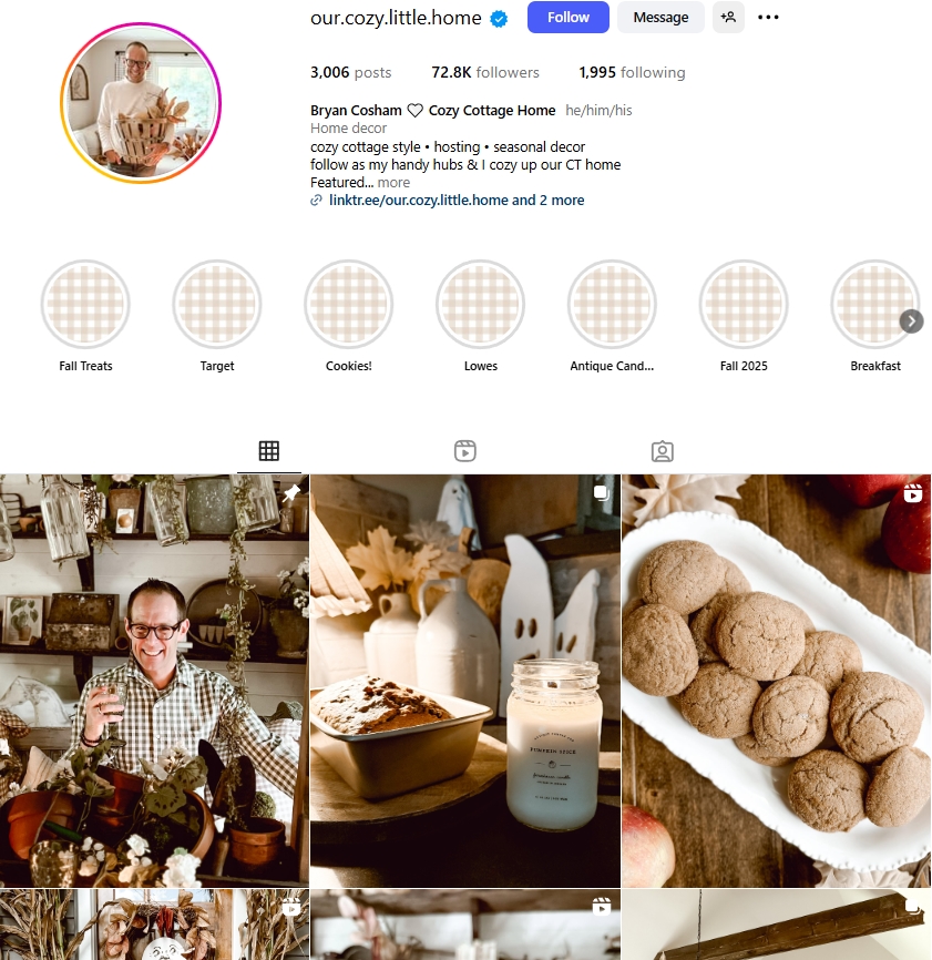 Bryan Cosham Instagram Profile