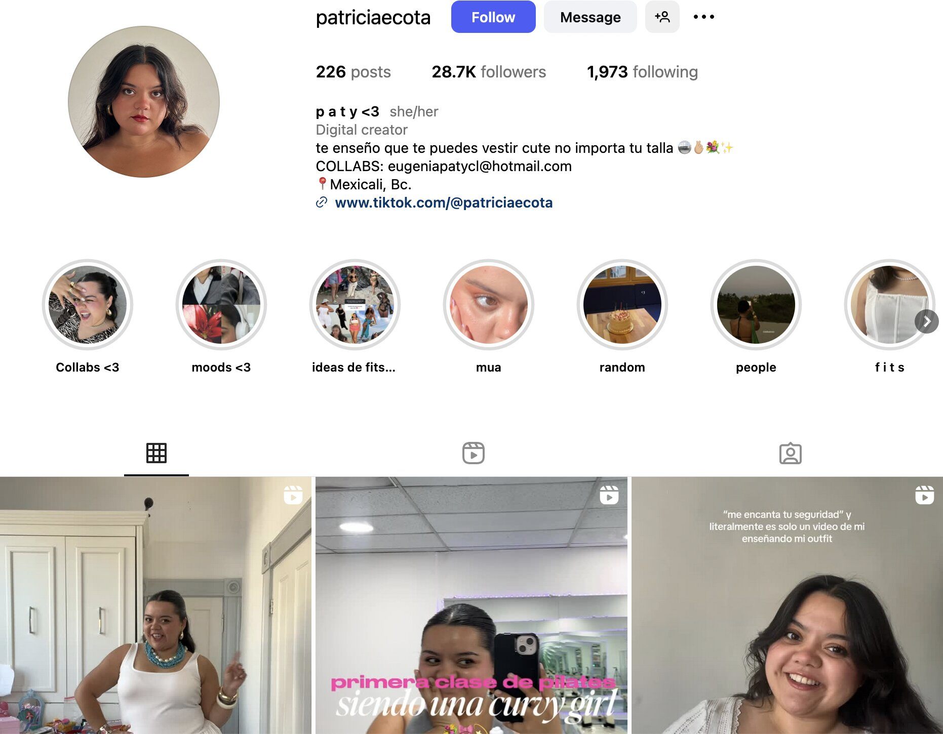 Patricia Ecota Instagram Profile