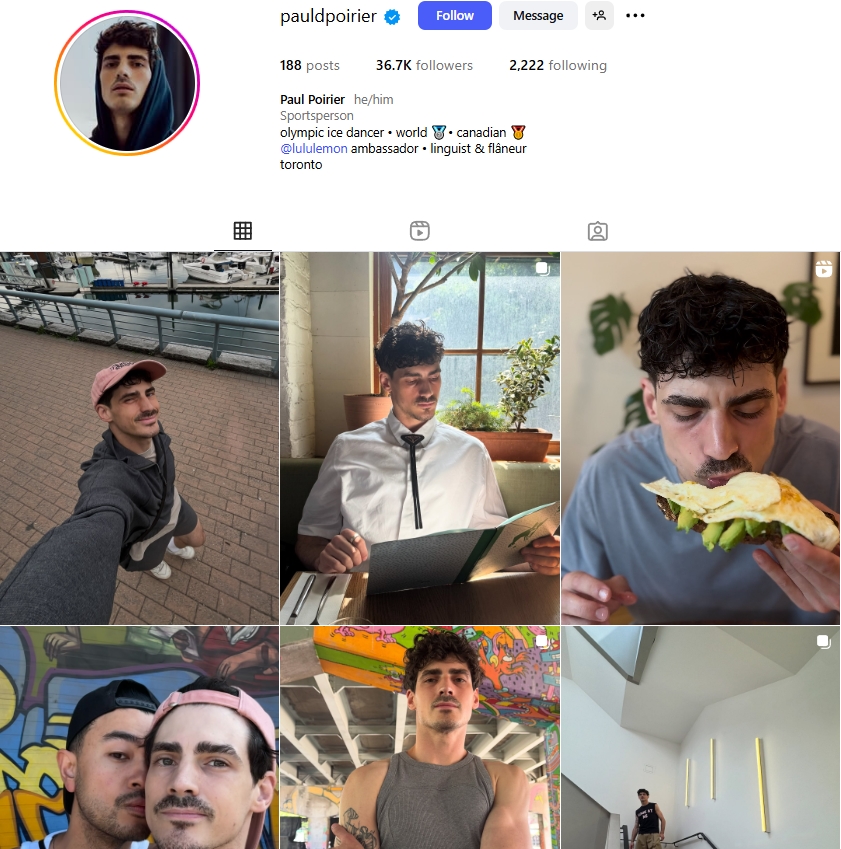 Paul Poirier Instagram Profile