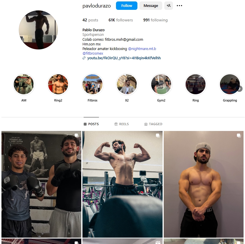 Pablo Durazo Instagram Profile