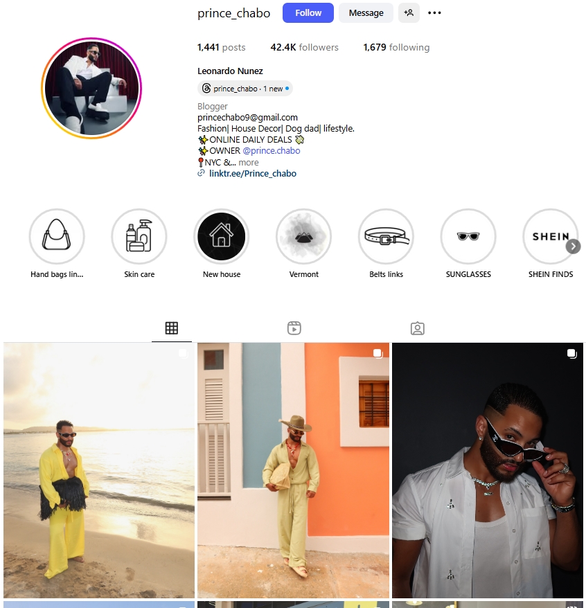 Leonardo Nunez Instagram Profile