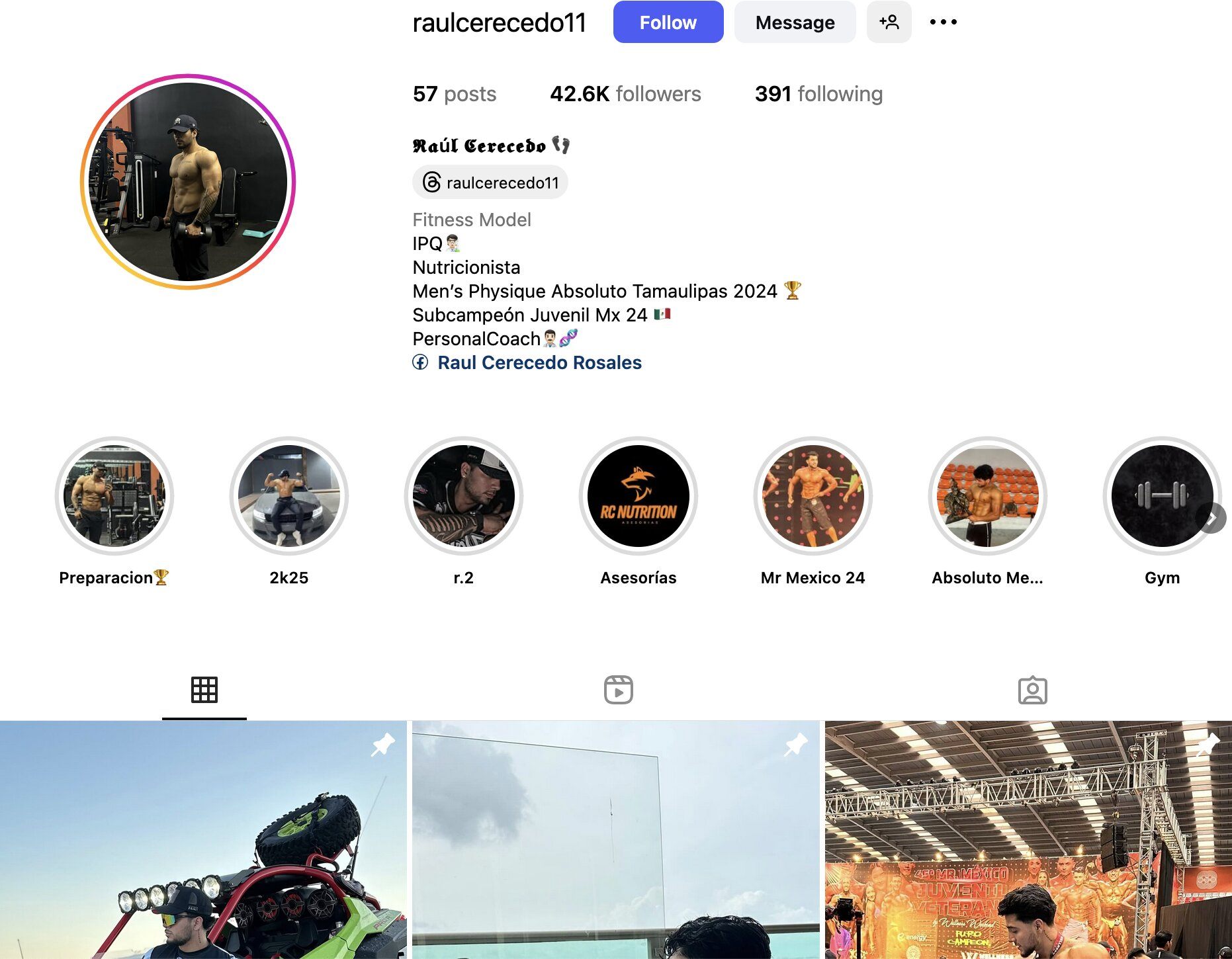 Raul Cerecedo Instagram Profile