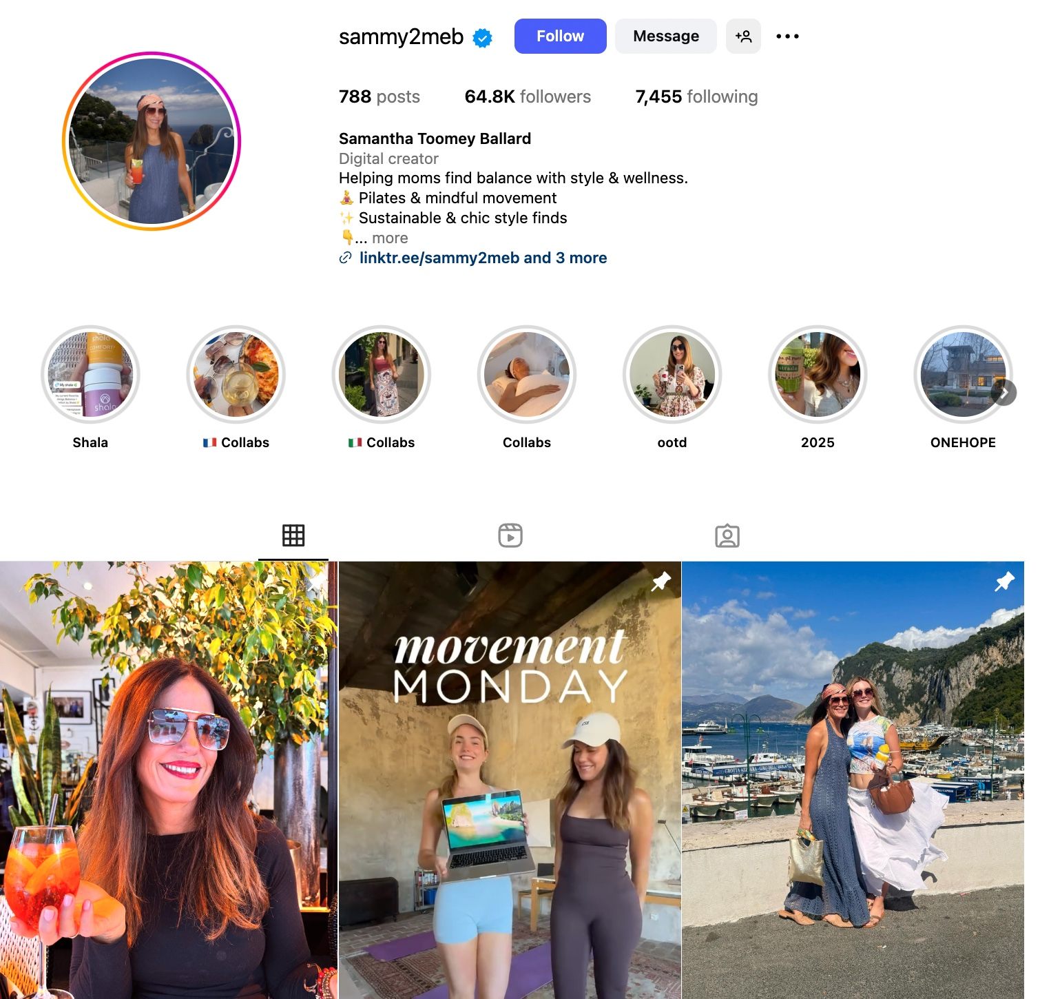 Samantha Toomey Ballard Instagram Profile