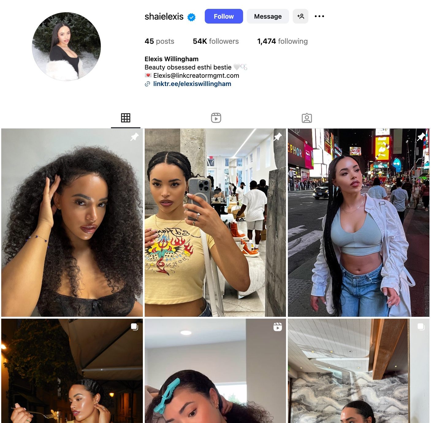 Elexis Willingham Instagram Profile
