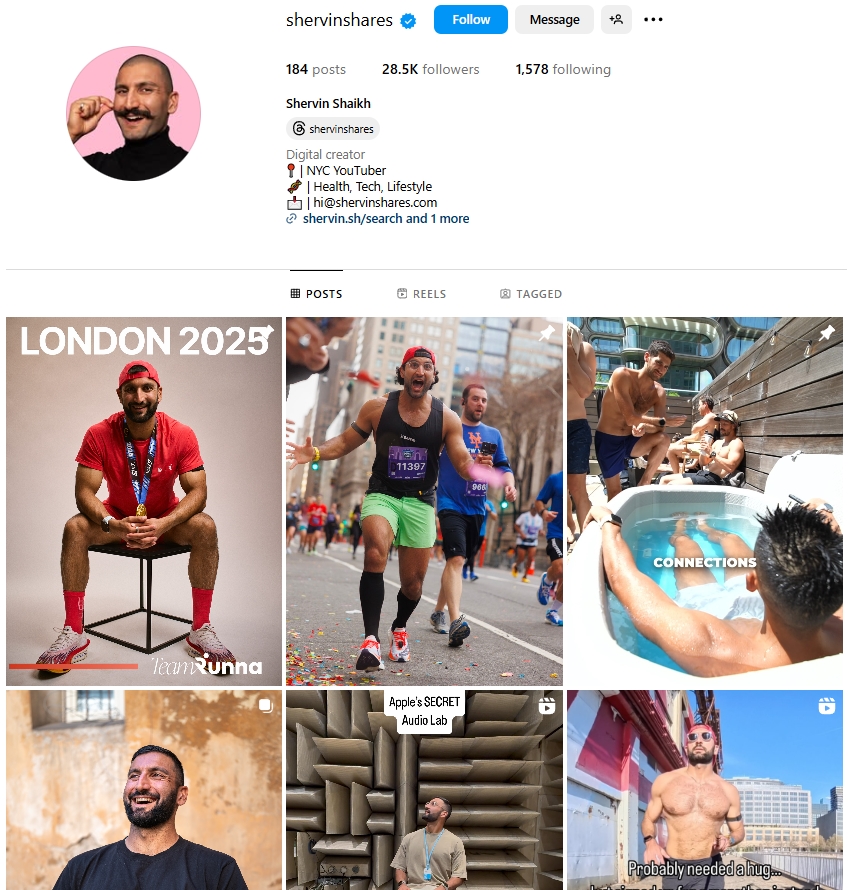 Shervin Shaikh Instagram Profile