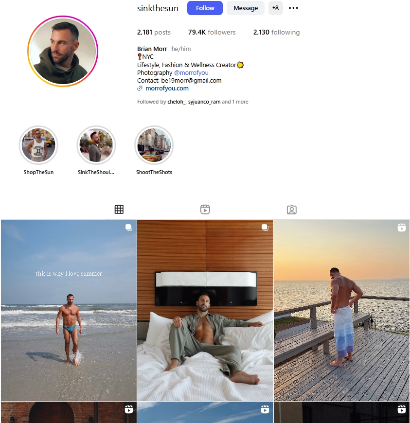 Brian Morr Instagram Profile