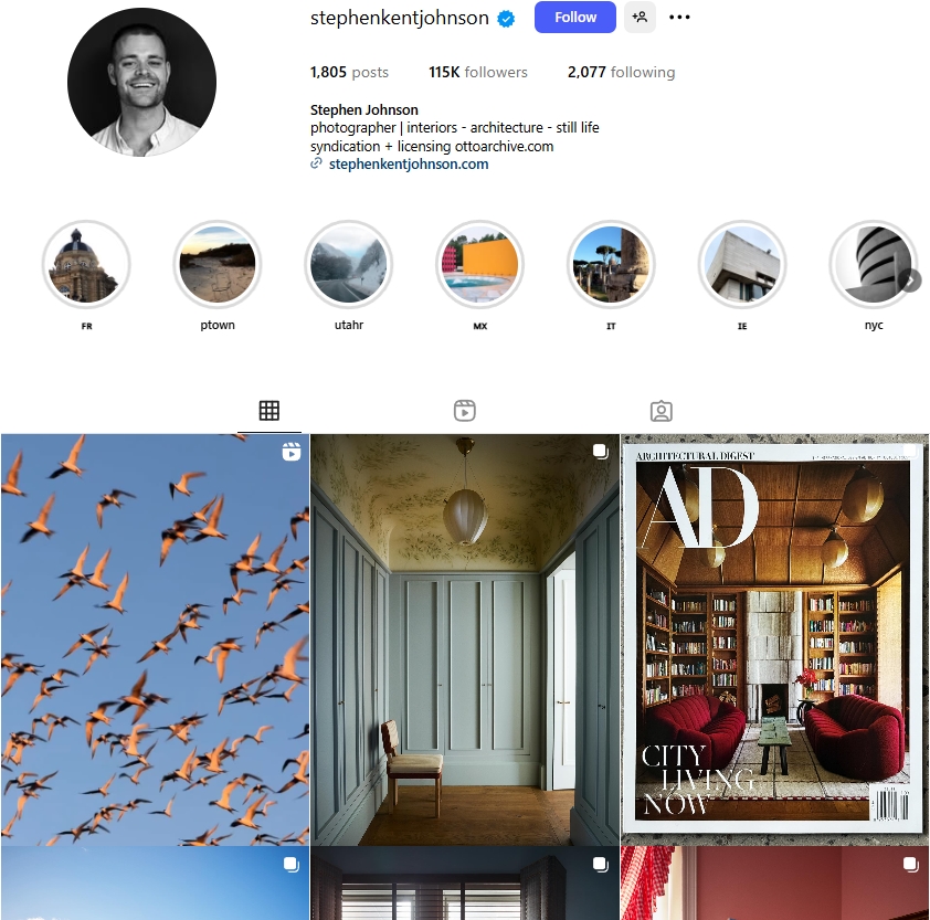 Stephen Johnson Instagram Profile
