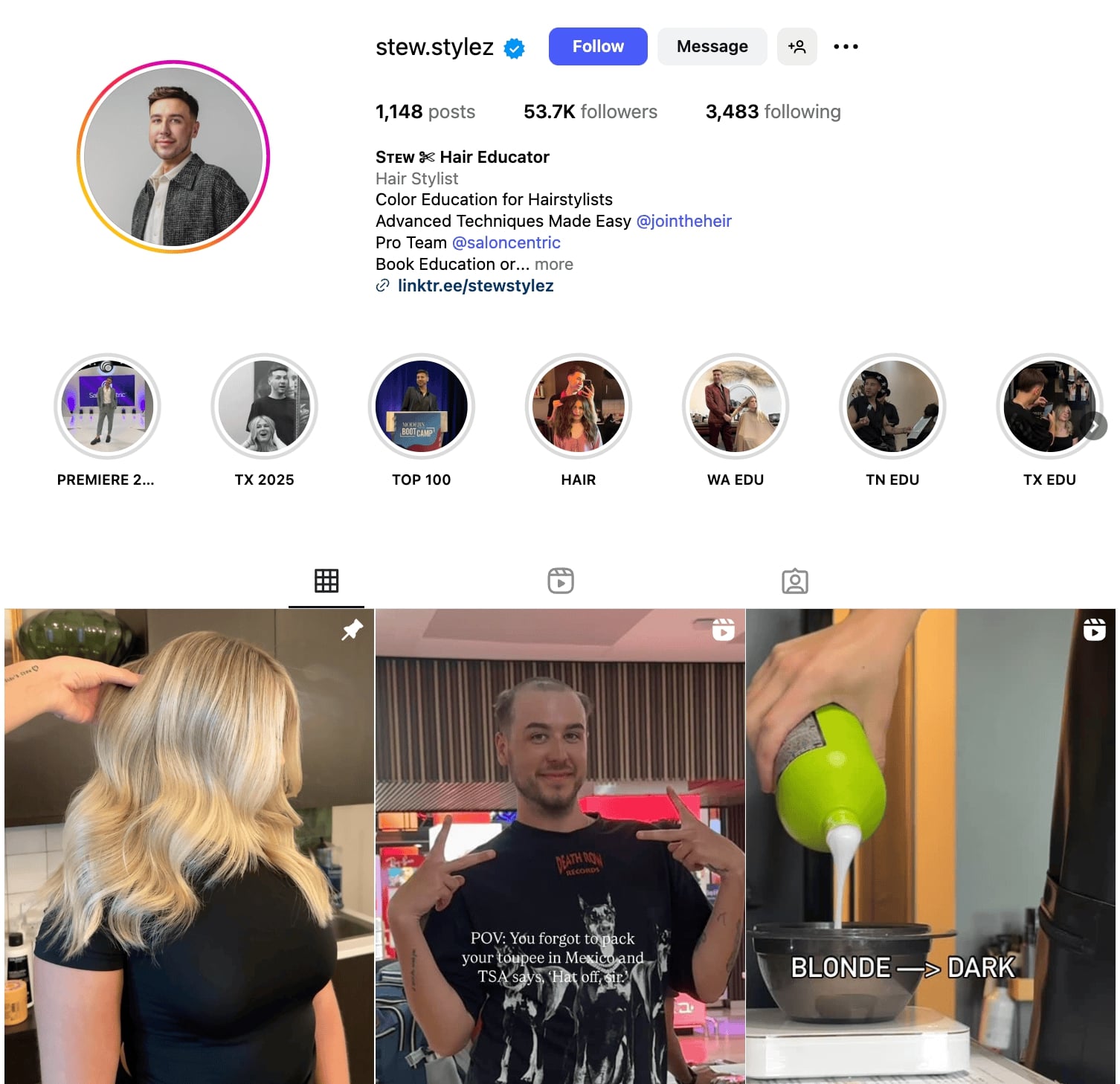 Stew Instagram Profile