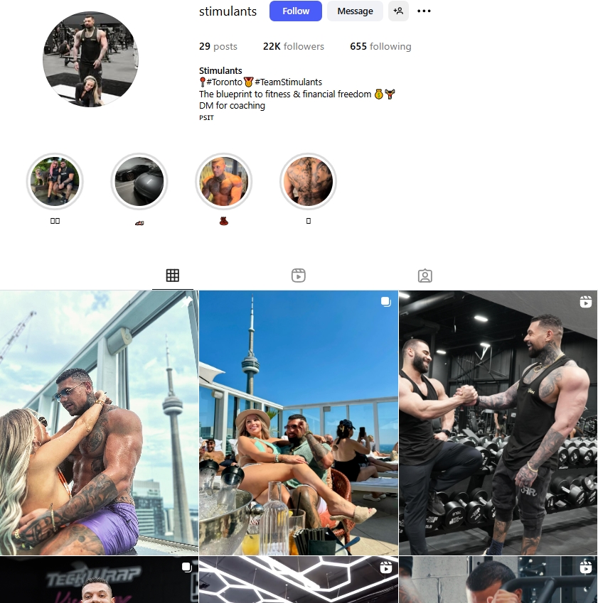 Stimulants Instagram Profile