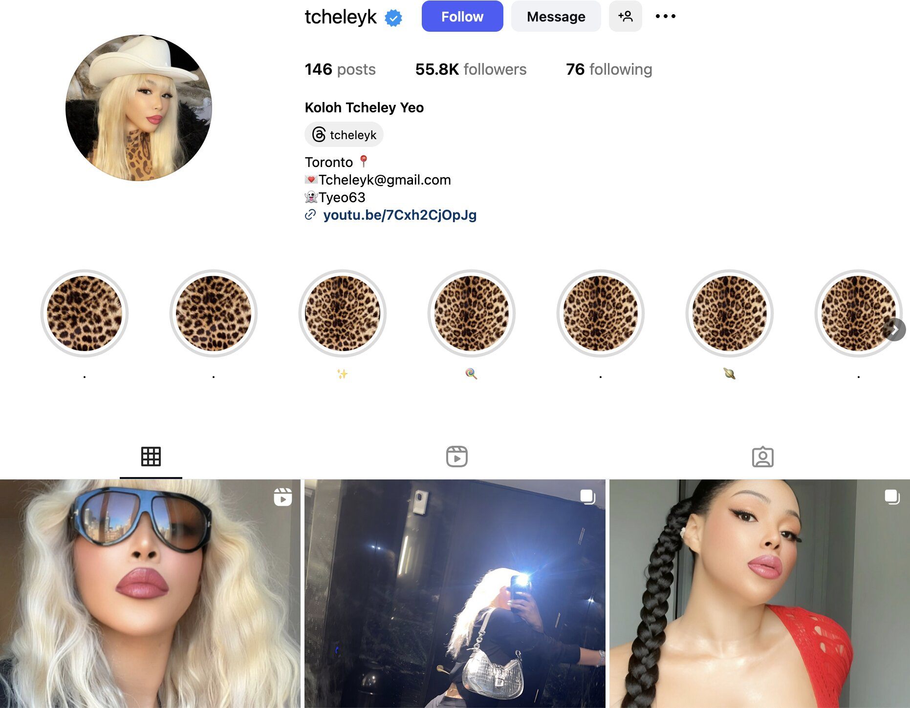 Koloh Tcheley Yeo Instagram Profile