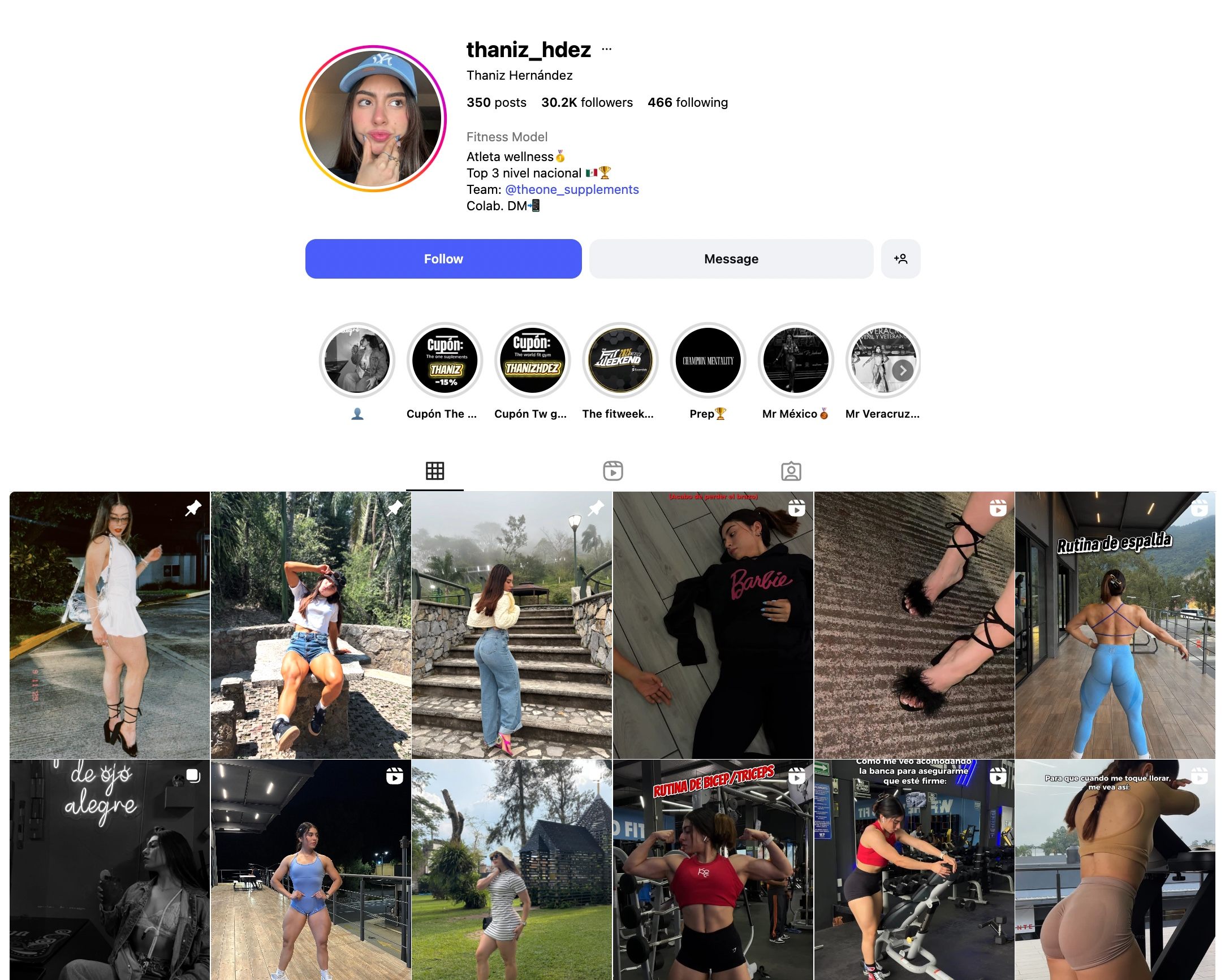 Thaniz Hernandez Instagram Profile