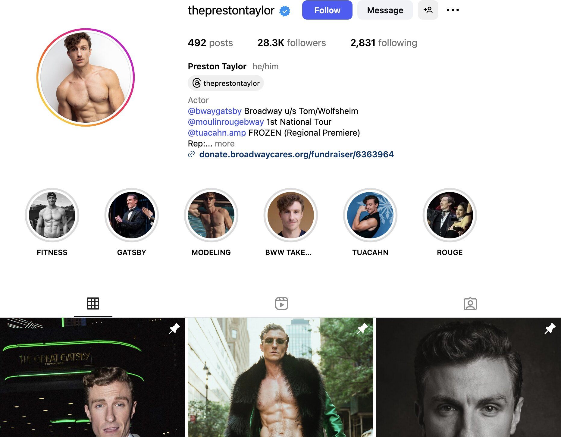 Preston Taylor Instagram Profile