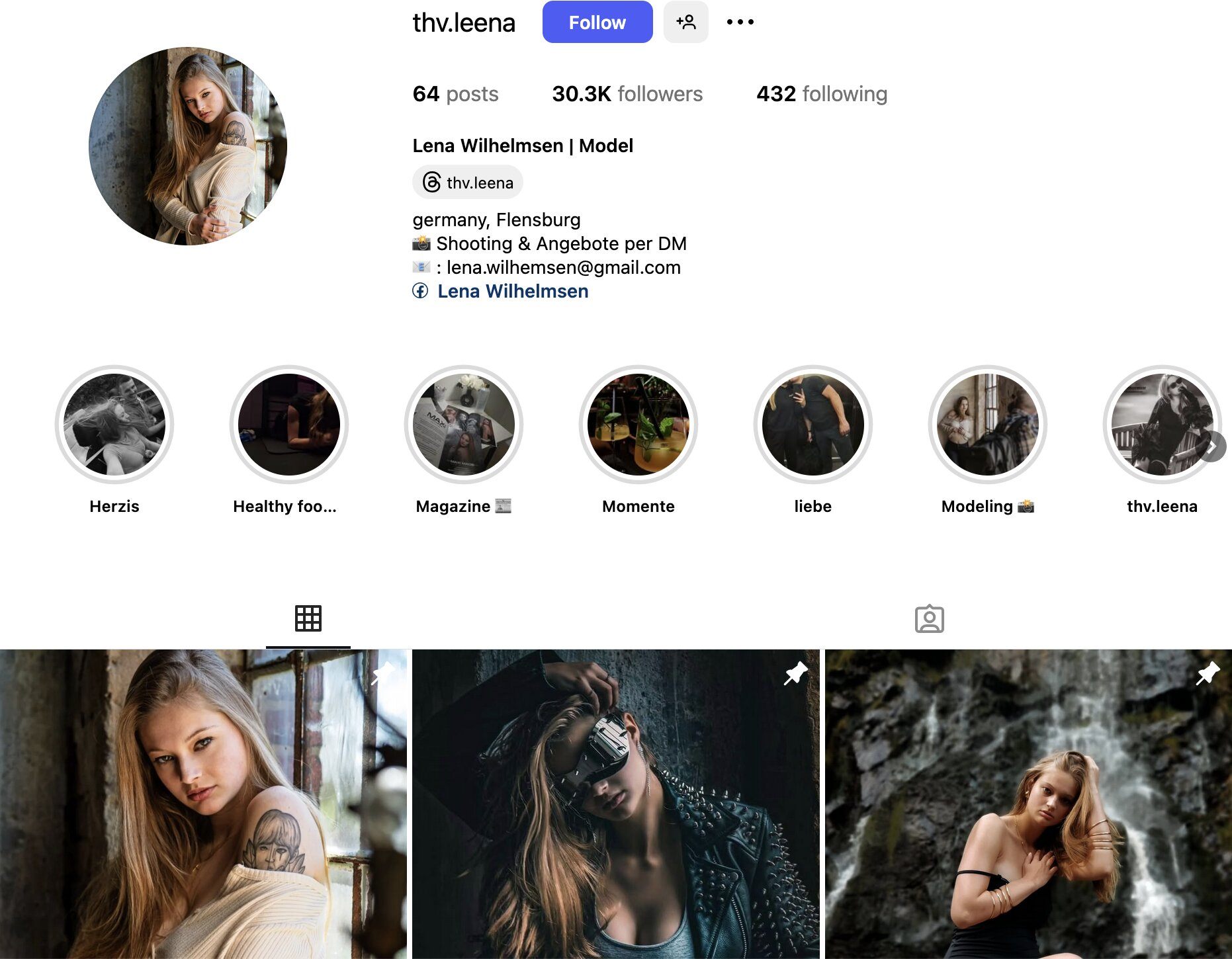 Lena Wilhelmsen Instagram Profile