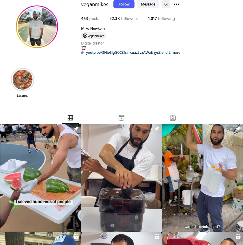 Mike Newkem Instagram Profile
