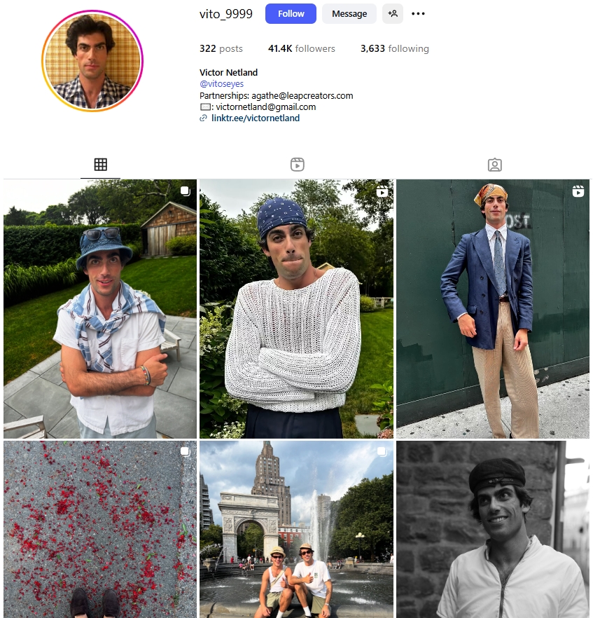 Victor Netland Instagram Profile