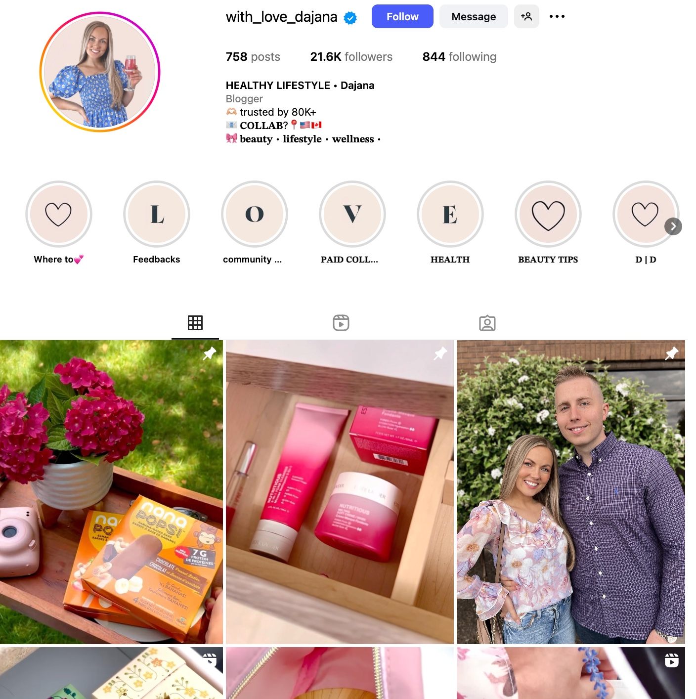 Dajana Instagram Profile